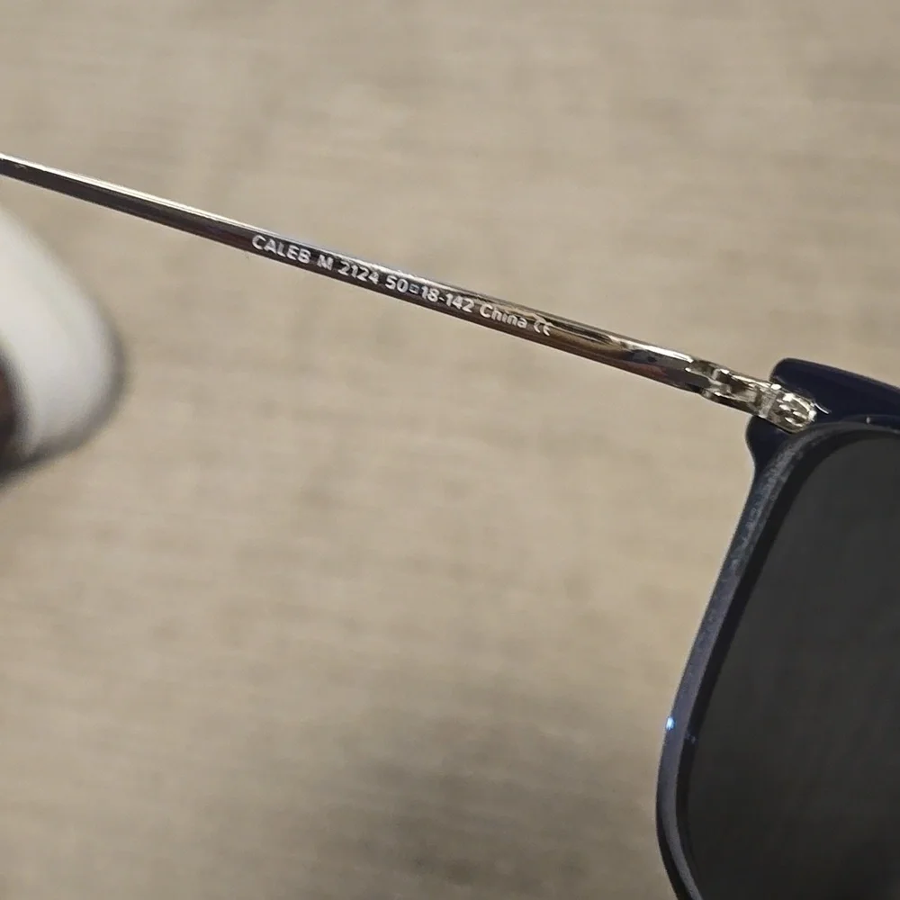 Warby Parker Caleb M 2124 Sunglasses- Midnight Fade Silver